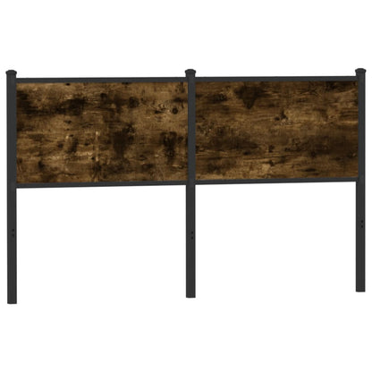 Testiera Rovere Fumo 140 cm in Legno Multistrato e Acciaio