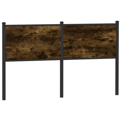 Testiera di Ricambio Rovere Fumo 140 cm in Legno Multistrato e Acciaio