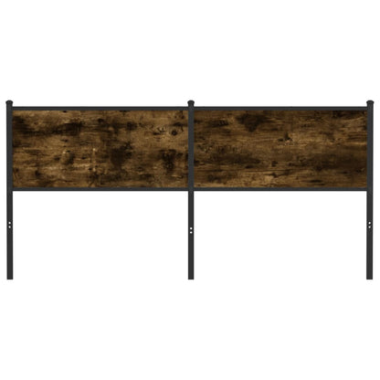 Testiera di Ricambio Rovere Fumo 160 cm in Legno Multistrato e Acciaio