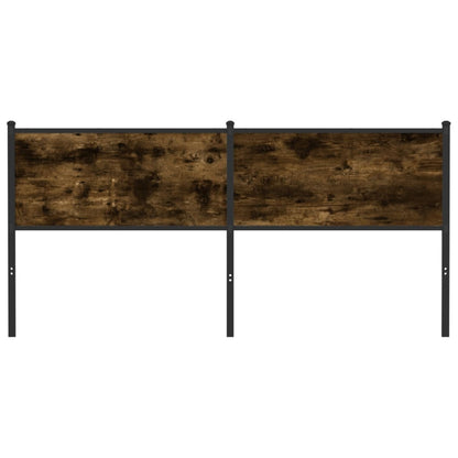Testiera di Ricambio Rovere Fumo 180 cm in Legno Multistrato e Acciaio