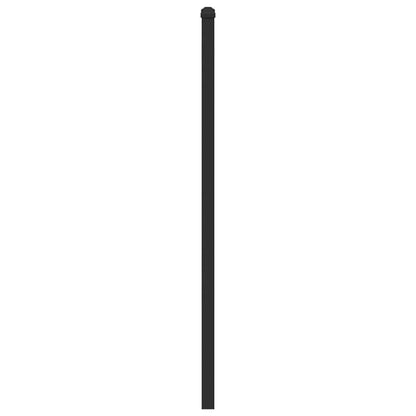 Testiera Rovere Fumo 190 cm in Legno Multistrato e Acciaio