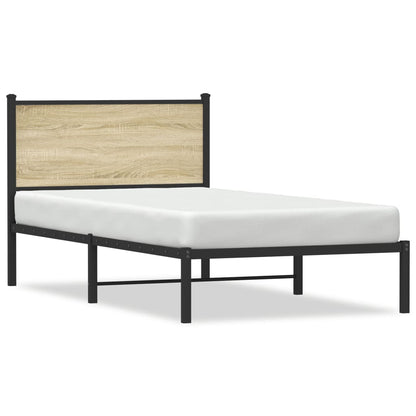 Giroletto senza Materaso in Metallo Rovere Sonoma 100x200 cm