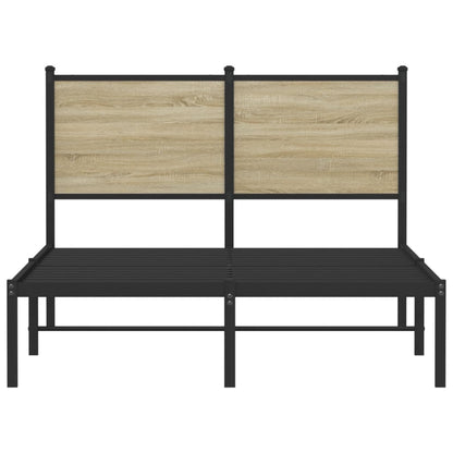 Giroletto senza Materaso in Metallo Rovere Sonoma 120x200 cm