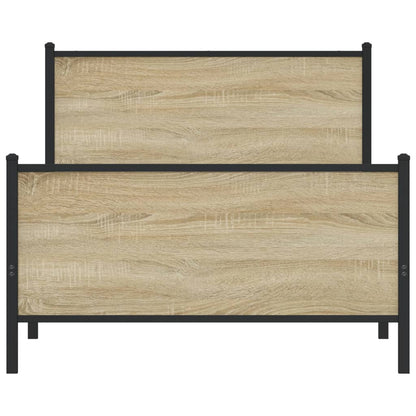 Giroletto senza Materaso in Metallo Rovere Sonoma 107x203 cm