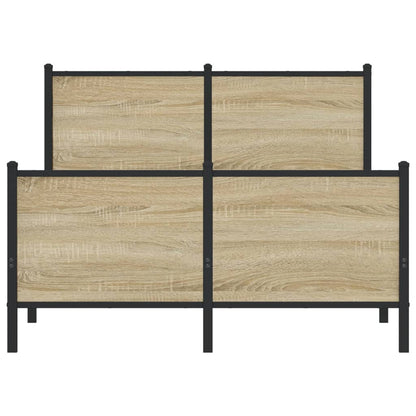 Giroletto senza Materaso in Metallo Rovere Sonoma 120x190 cm