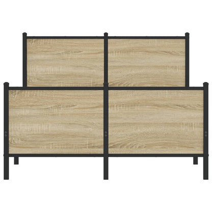 Giroletto senza Materaso in Metallo Rovere Sonoma 120x200 cm