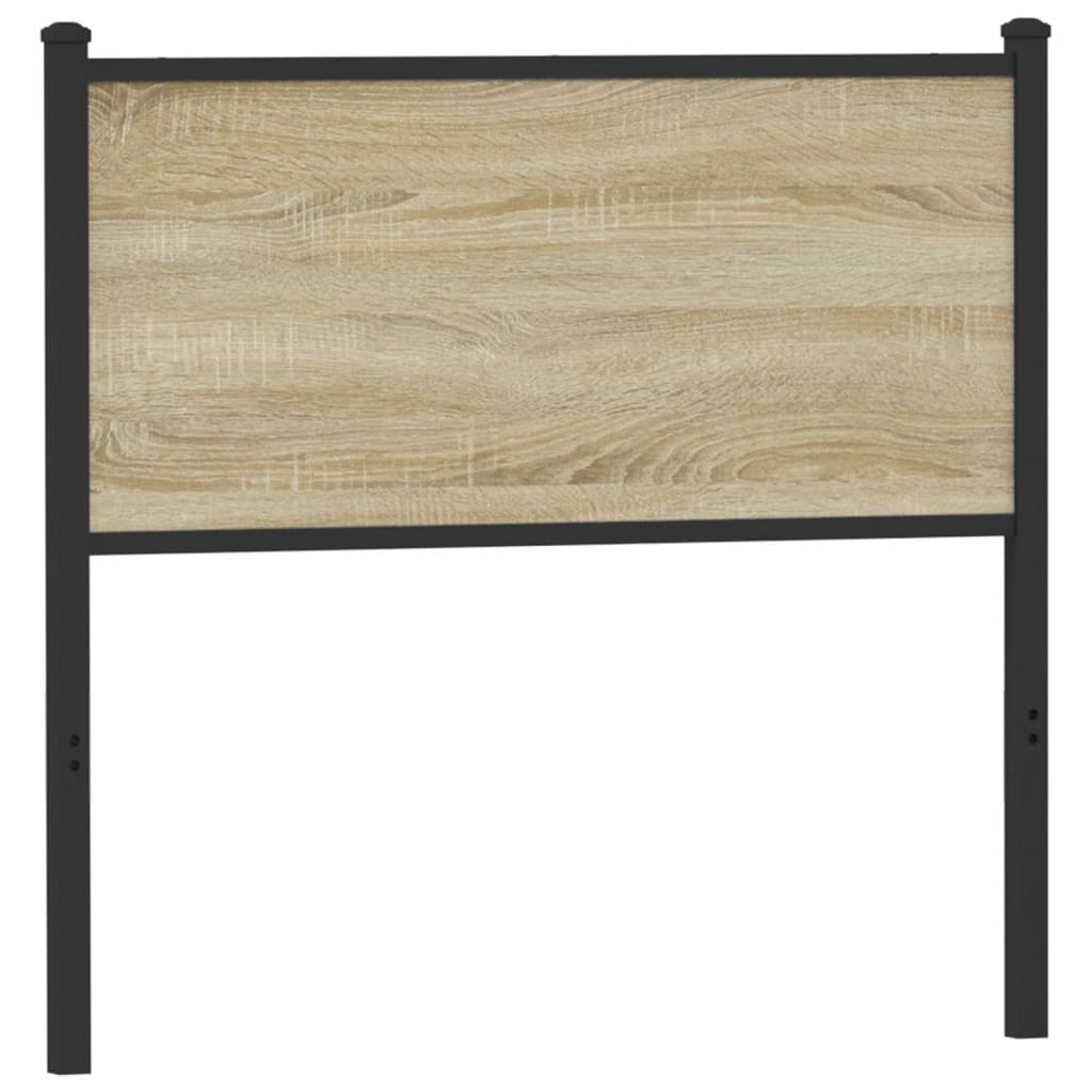 Testiera Sonoma 75 cm in Legno Multistrato e Acciaio