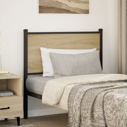 Testiera Sonoma 75 cm in Legno Multistrato e Acciaio
