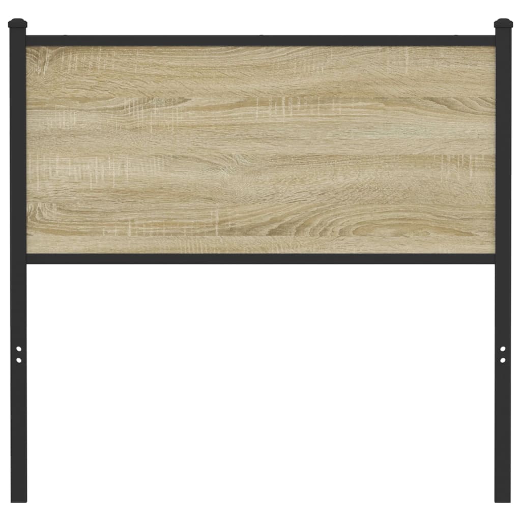 Testiera Sonoma 75 cm in Legno Multistrato e Acciaio