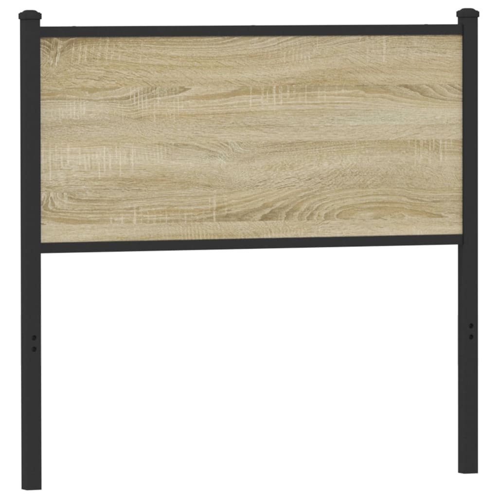Testiera Sonoma 90 cm in Legno Multistrato e Acciaio