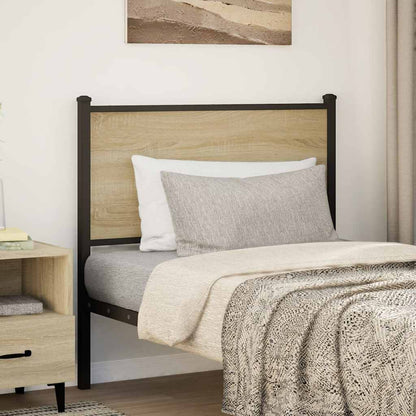 Testiera Sonoma 90 cm in Legno Multistrato e Acciaio