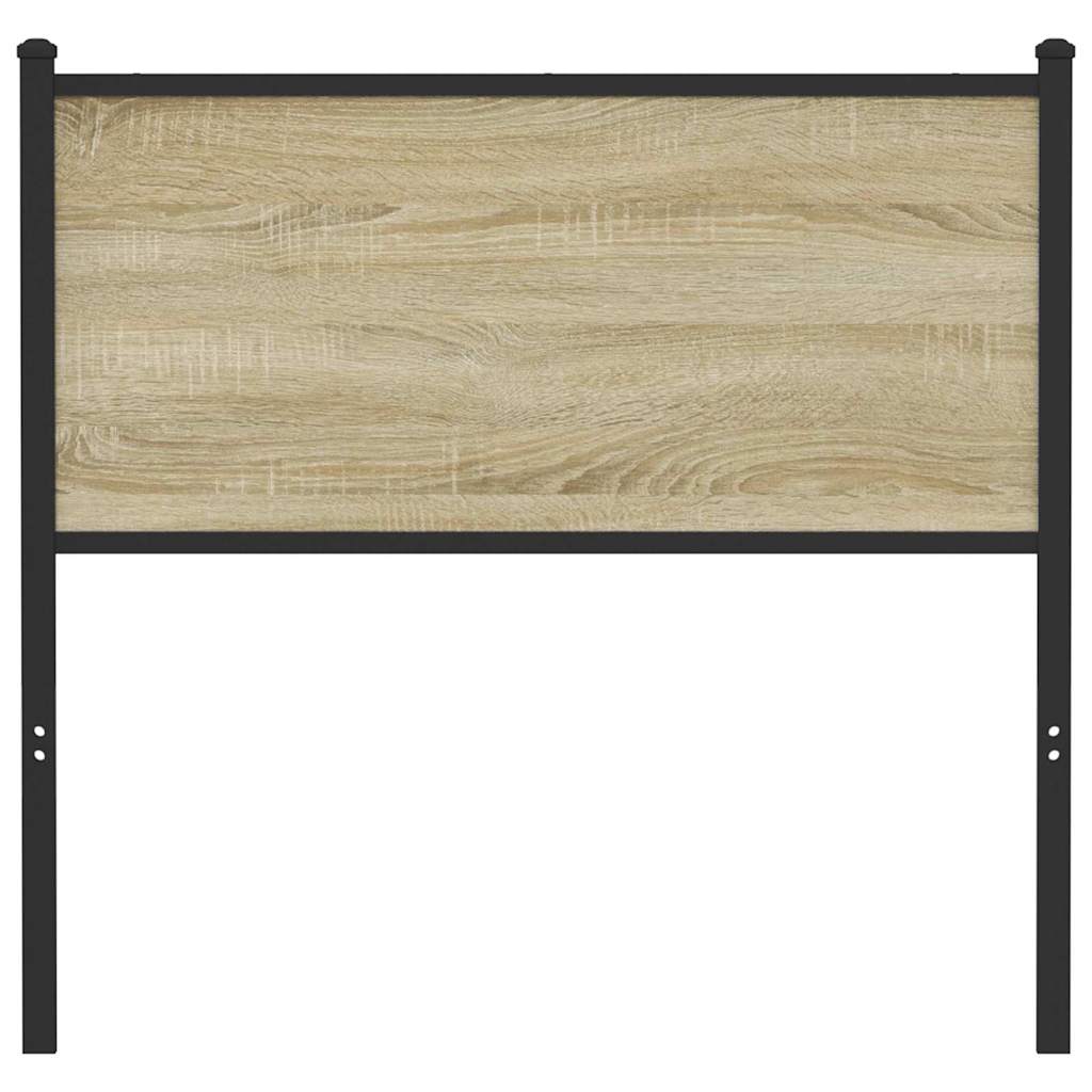 Testiera Sonoma 90 cm in Legno Multistrato e Acciaio