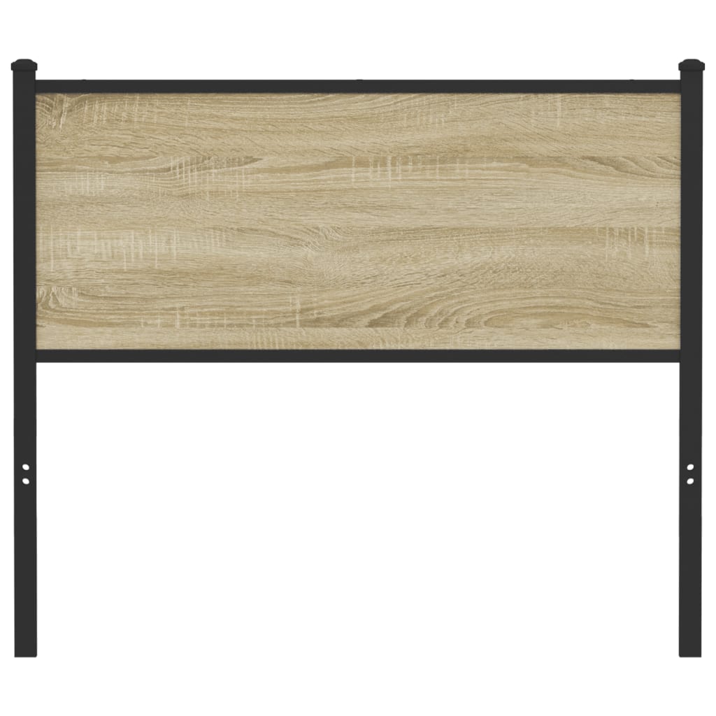 Testiera di Ricambio Sonoma 107 cm in Legno Multistrato e Acciaio