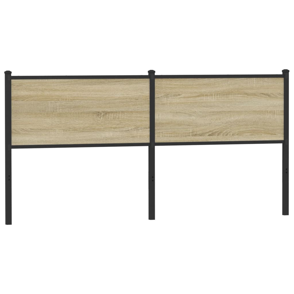 Testiera Sonoma 160 cm in Legno Multistrato e Acciaio