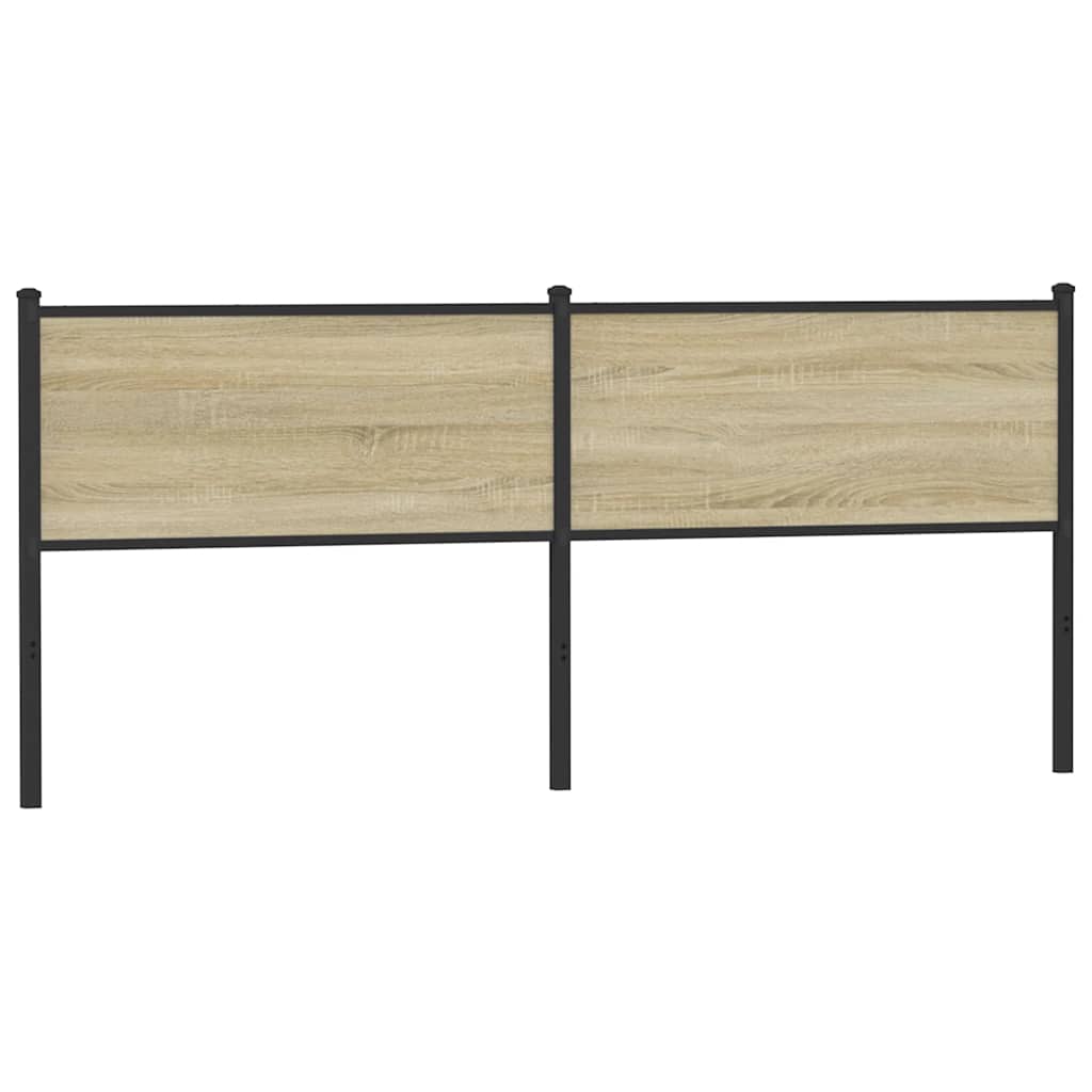 Testiera Sonoma 190 cm in Legno Multistrato e Acciaio