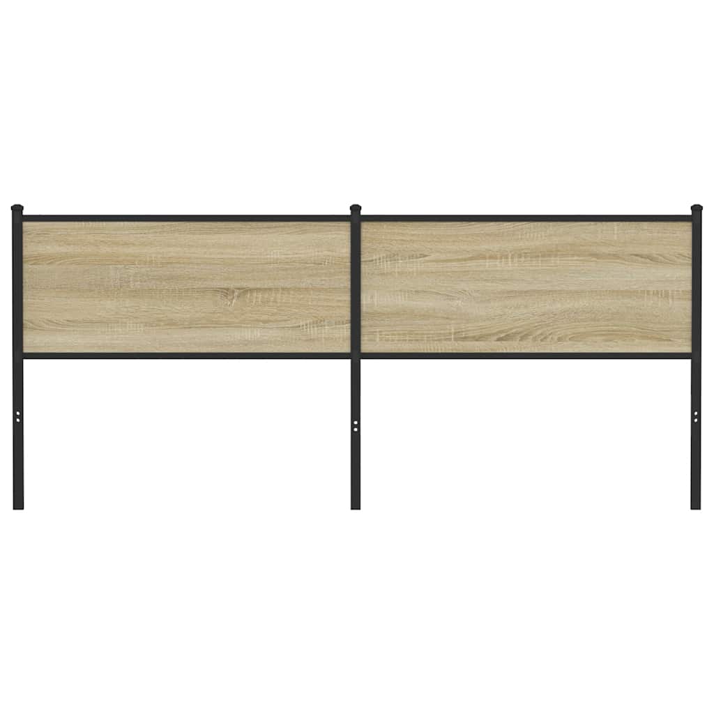 Testiera Sonoma 190 cm in Legno Multistrato e Acciaio