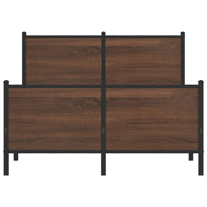 Giroletto senza Materasso in Metallo Rovere Marrone 120x200 cm