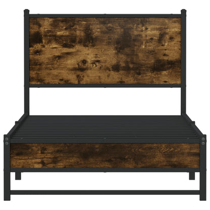 Giroletto senza Materaso in Metallo Rovere Fumo 80x200 cm