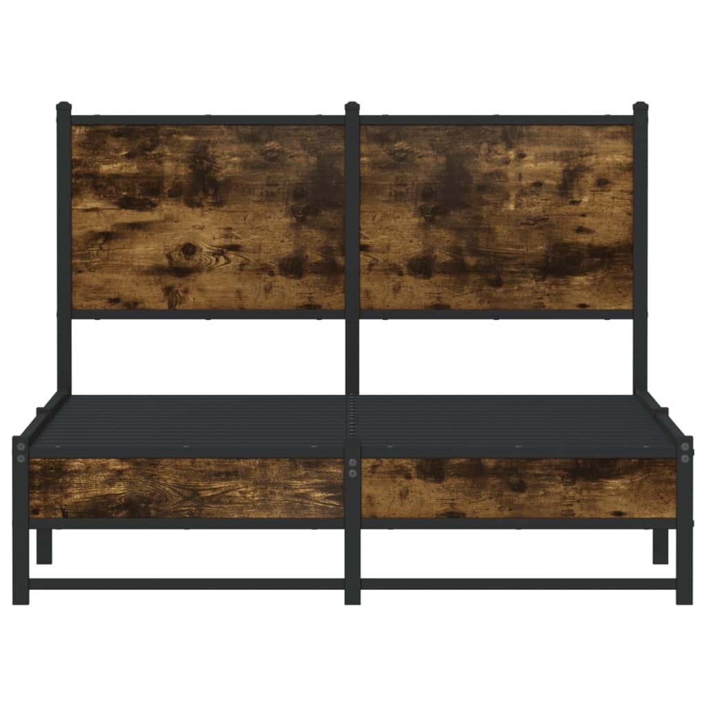 Giroletto senza Materasso in Metallo Rovere Fumo 120x190 cm
