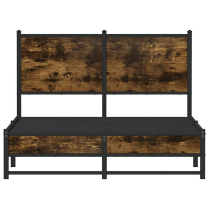 Giroletto senza Materasso in Metallo Rovere Fumo 120x190 cm