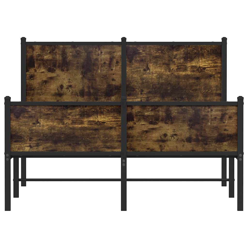 Giroletto senza Materasso in Metallo Rovere Fumo 120x190 cm