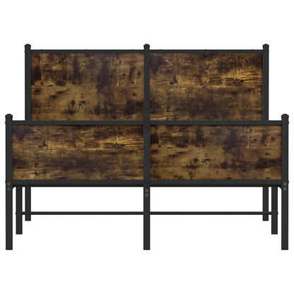 Giroletto senza Materasso in Metallo Rovere Fumo 120x190 cm