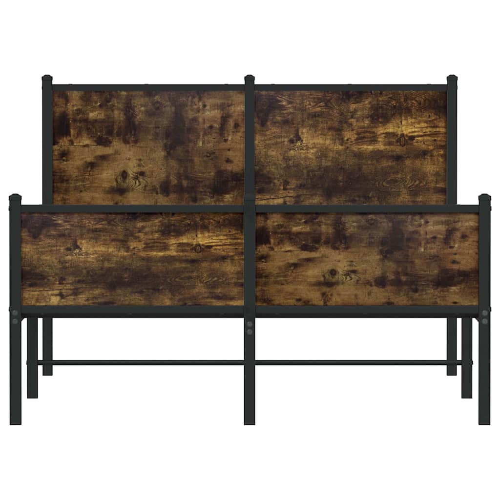 Giroletto senza Materaso in Metallo Rovere Fumo 120x200 cm
