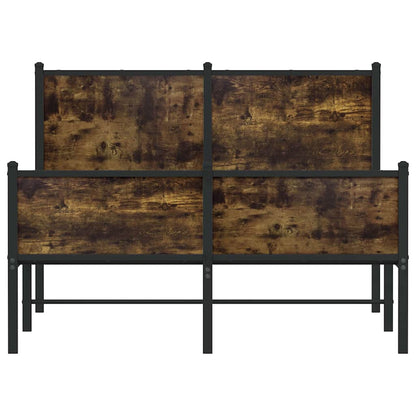 Giroletto senza Materaso in Metallo Rovere Fumo 120x200 cm