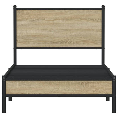 Giroletto senza Materaso in Metallo Rovere Sonoma 90x190 cm