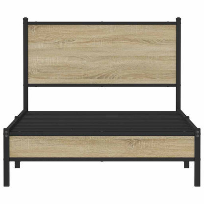Giroletto senza Materaso in Metallo Rovere Sonoma 107x203 cm