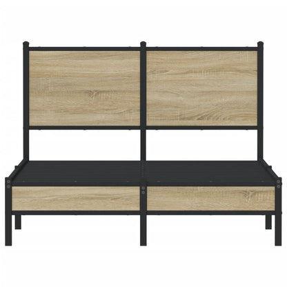 Giroletto senza Materaso in Metallo Rovere Sonoma 120x190 cm