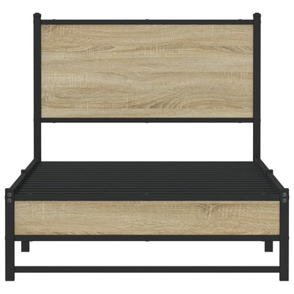 Giroletto senza Materaso in Metallo Rovere Sonoma 75x190 cm
