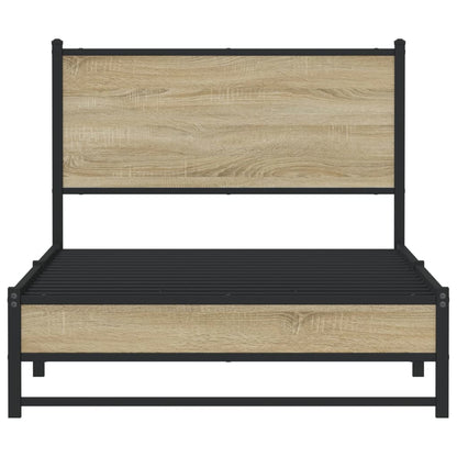 Giroletto senza Materaso in Metallo Rovere Sonoma 100x190 cm