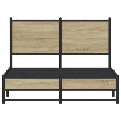 Giroletto senza Materaso in Metallo Rovere Sonoma 120x190 cm