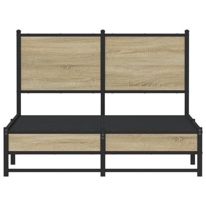 Giroletto senza Materaso in Metallo Rovere Sonoma 120x200 cm