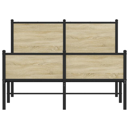 Giroletto senza Materaso in Metallo Rovere Sonoma 120x190 cm