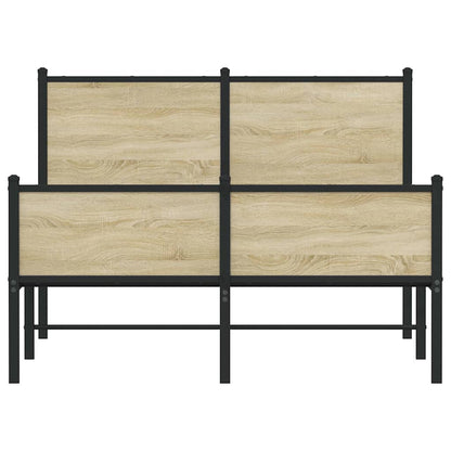Giroletto senza Materaso in Metallo Rovere Sonoma 120x200 cm