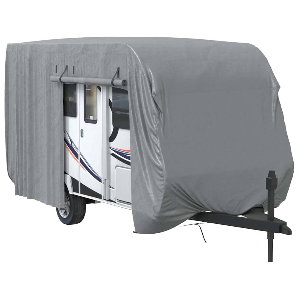 Telo per Roulotte Grigio 460x250x220 cm in Tessuto Non Tessuto