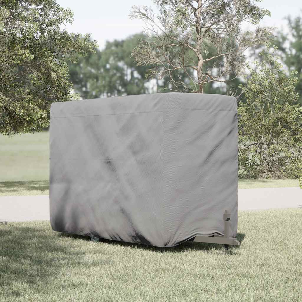 Copertura Rimorchio Cavalli Grigia 376x168x240 cm non Tessuto