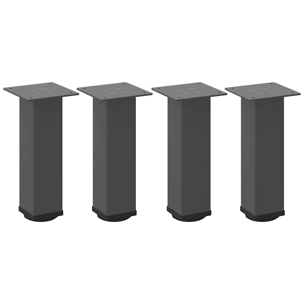 Gambe per tavolino 4 pz Antracite 30-32 cm Acciaio