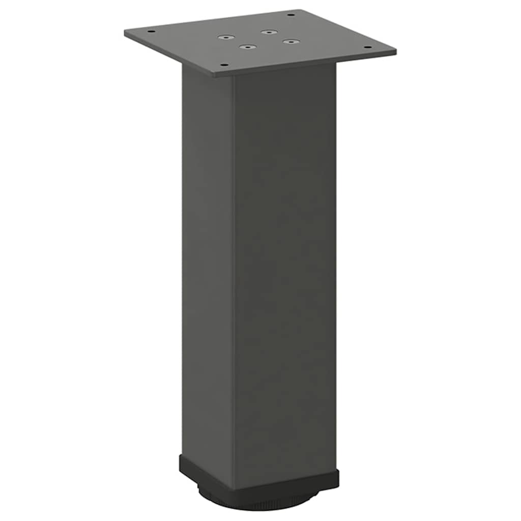 Gambe per tavolino 4 pz Antracite 30-32 cm Acciaio