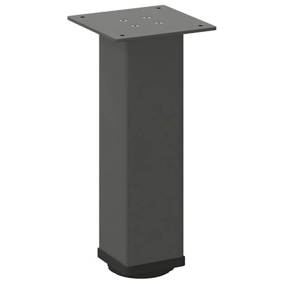 Gambe per tavolino 4 pz Antracite 30-32 cm Acciaio