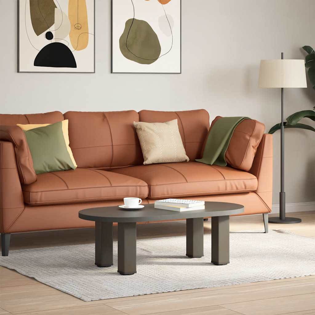 Gambe per Tavolino da CaffÃ¨ 4 pz Acciaio Naturale 30-32 cm Acciaio
