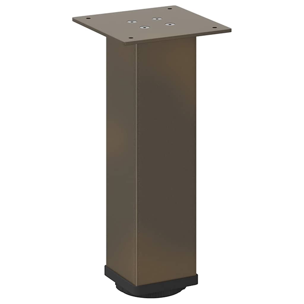 Gambe per Tavolino da CaffÃ¨ 4 pz Acciaio Naturale 30-32 cm Acciaio