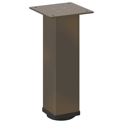 Gambe per Tavolino da CaffÃ¨ 4 pz Acciaio Naturale 30-32 cm Acciaio