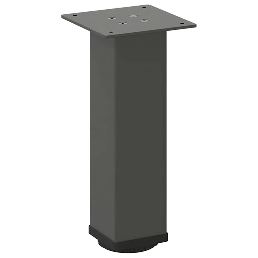 Gambe per tavolino 4 pz Antracite 42-44 cm Acciaio