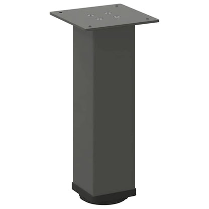 Gambe per tavolino 4 pz Antracite 42-44 cm Acciaio