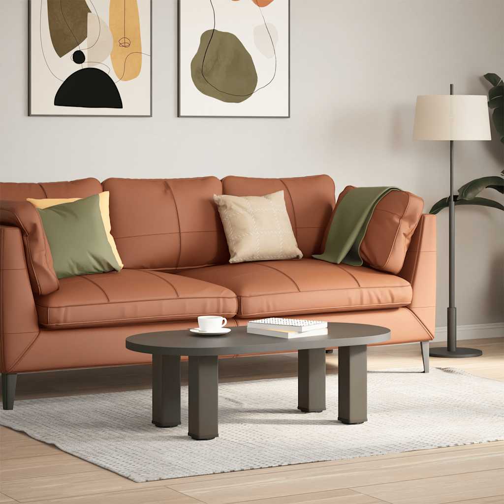 Gambe per Tavolino da CaffÃ¨ 4 pz in Acciaio Naturale 42-44 cm Acciaio