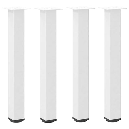 Gambe per tavolo consolle 4 pz Bianche 72-74 cm Acciaio