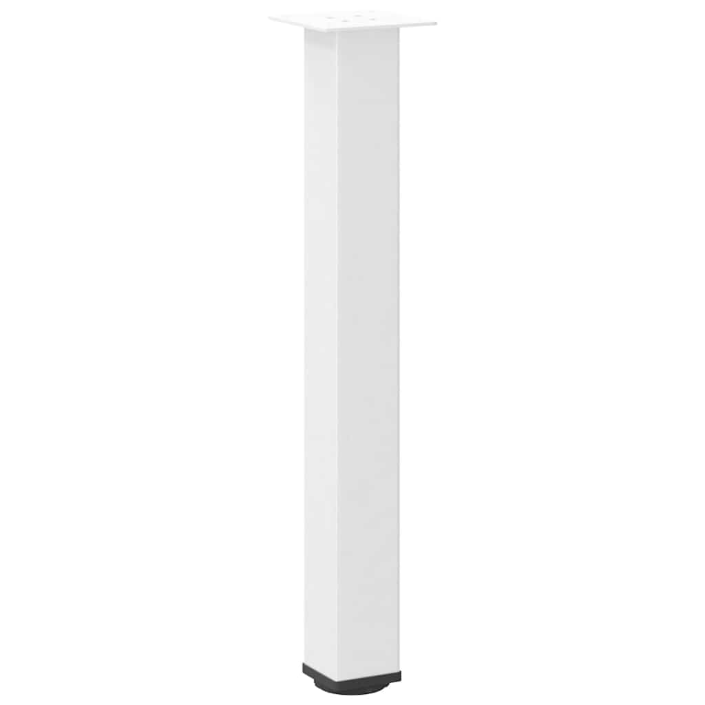 Gambe per tavolo consolle 4 pz Bianche 72-74 cm Acciaio